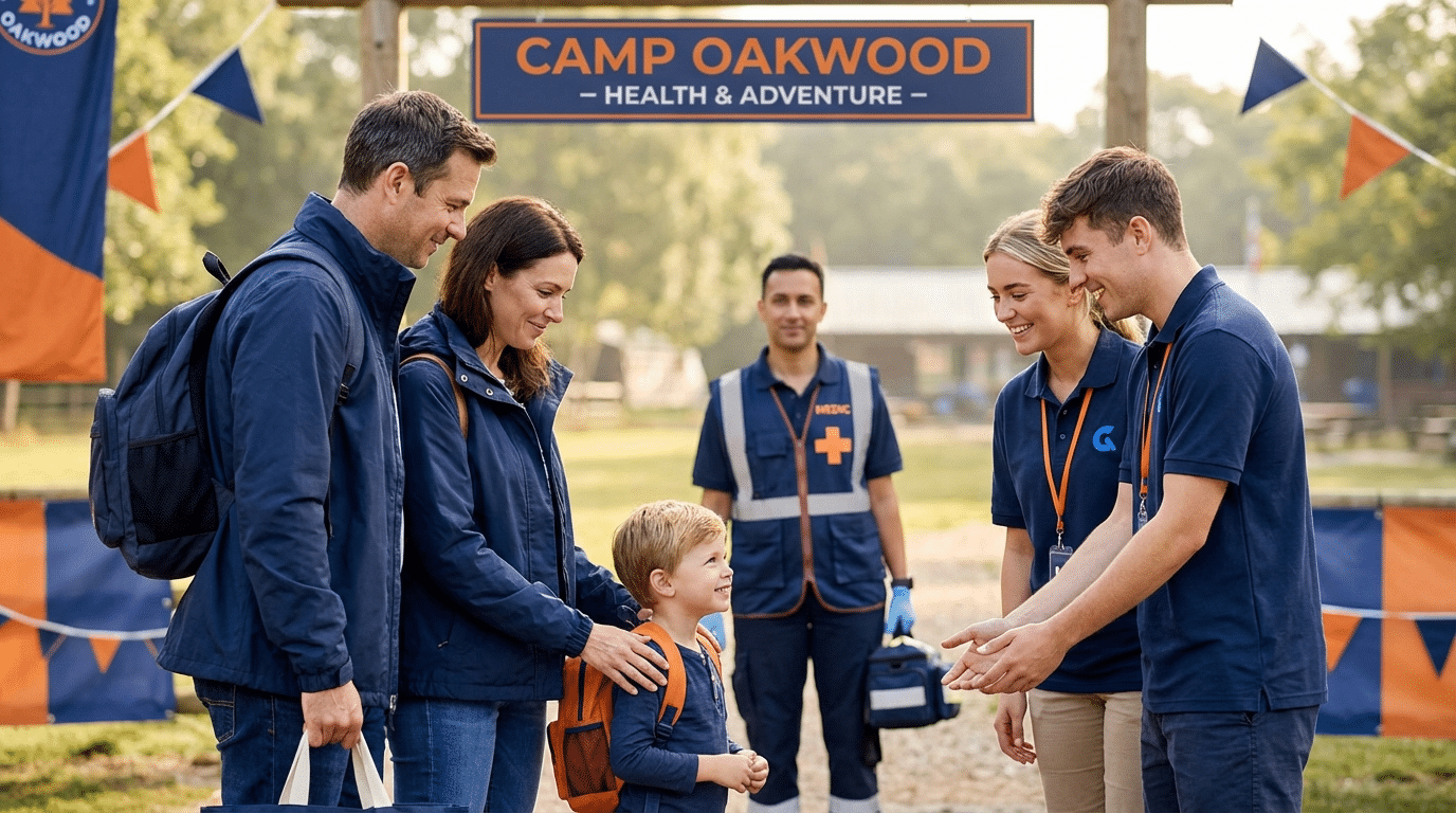 חובש מקצועי מלווה מחנה לילה בשטח פתוח