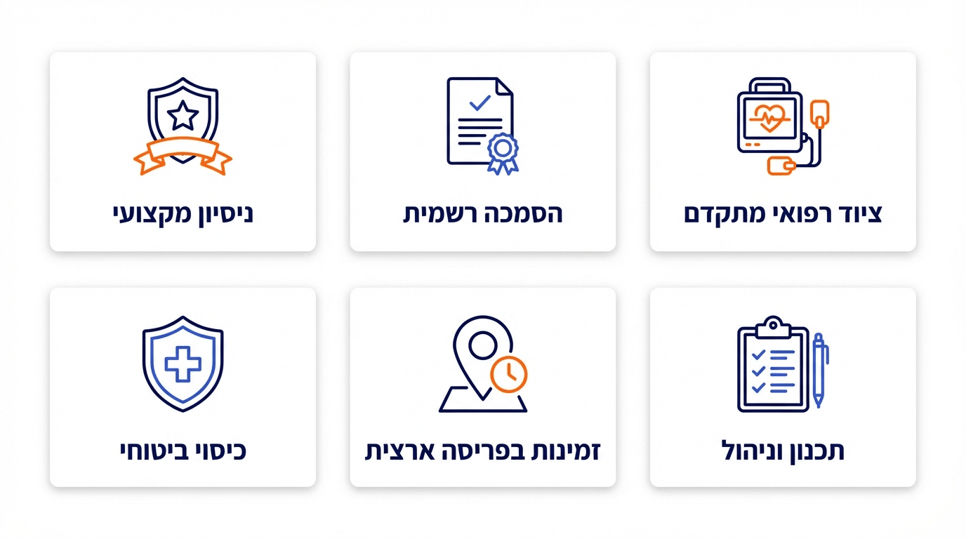 השוואה בין חובש לאירוע פרטי וחובש לטיולים בשטח