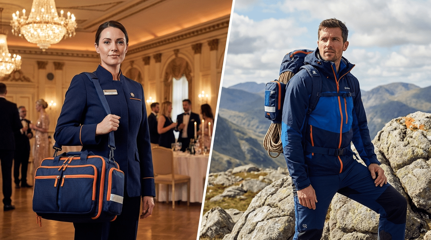 צוות חובשים מקצועי של מעלות אבטחה בפעולה באירוע פרטי