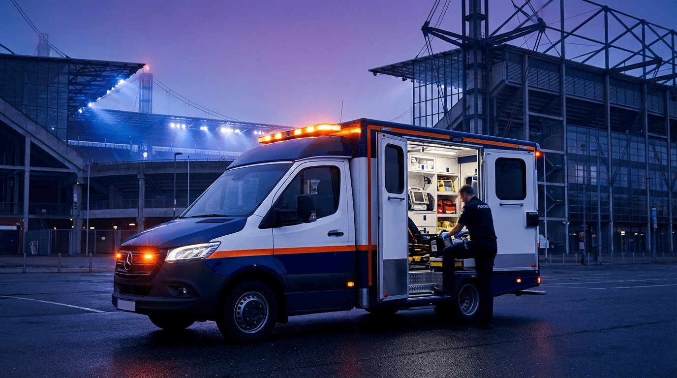 אמבולנס לתחרות ספורט - מתי חובה ואיך זה משפיע על העלות