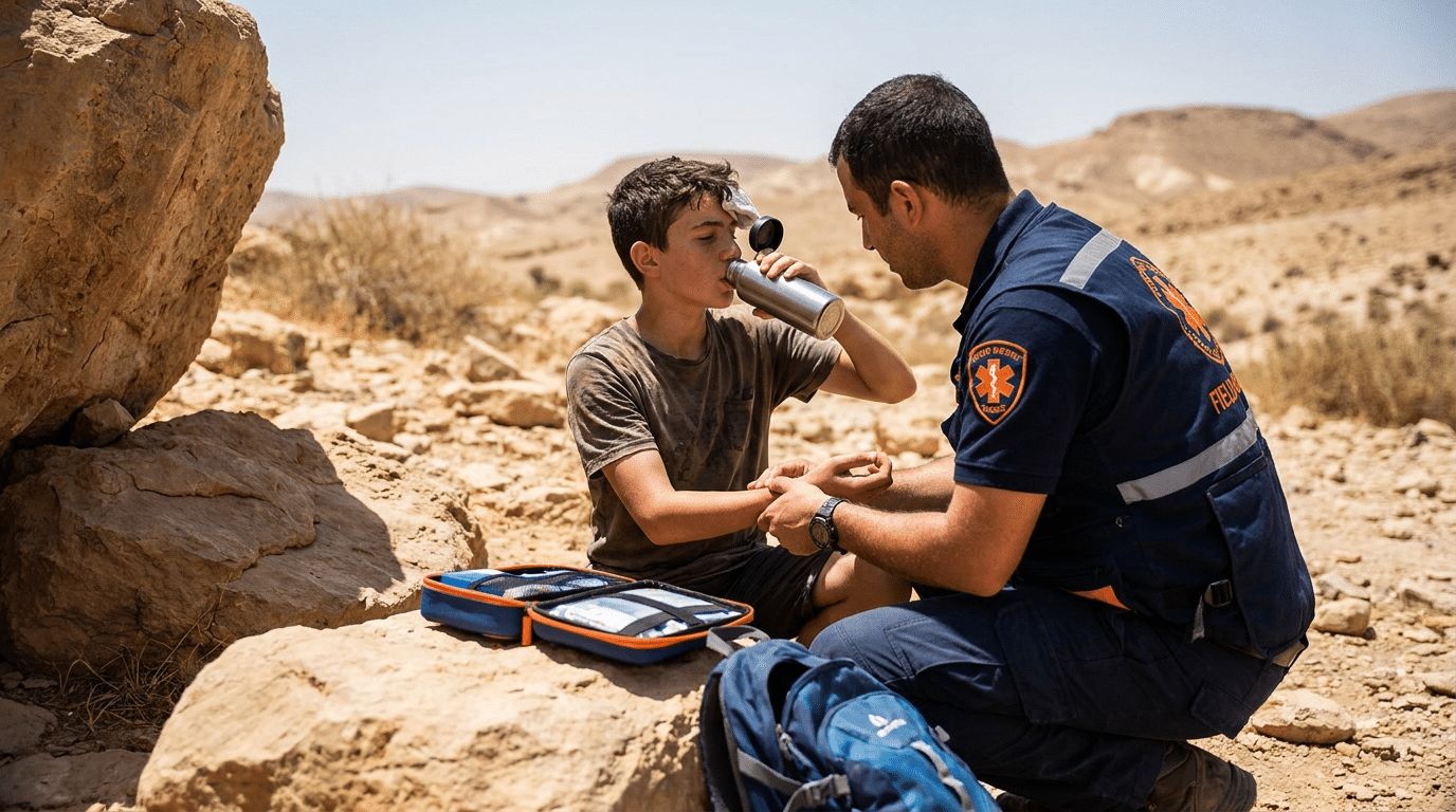 היערכות לעומס חום ומניעת התייבשות בטיול סיום כיתה יב
